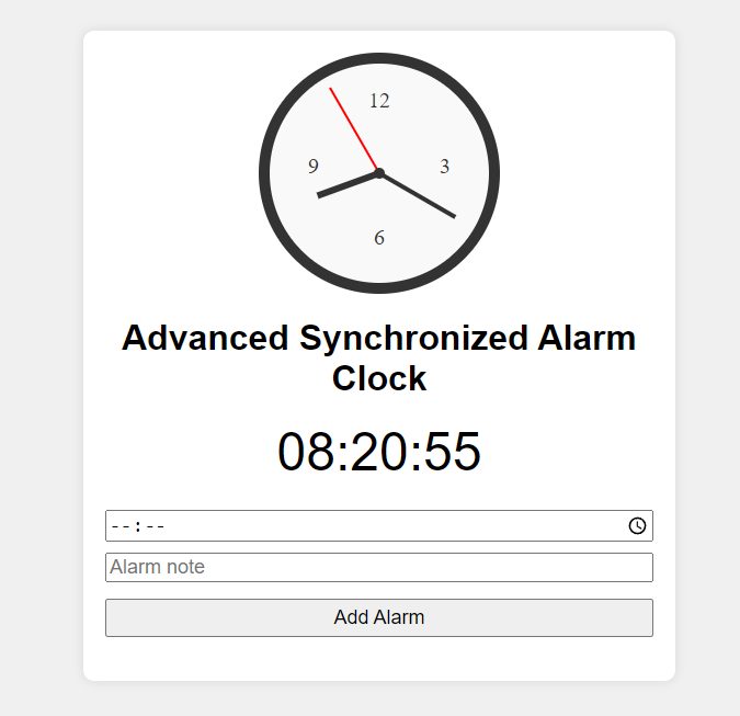 Tarayıcı Alarm Zamanlayıcı (Advanced Synchronized Alarm Clock)